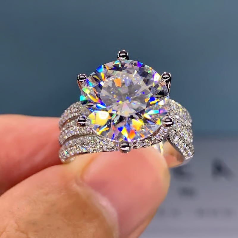 خاتم الزركون الثلاثي اللامع 💎