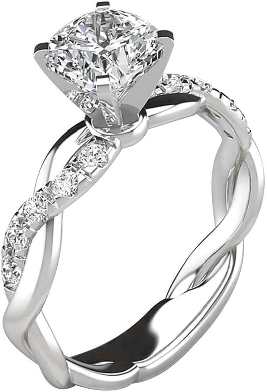 خاتم اللانهاية بالزركون 💍