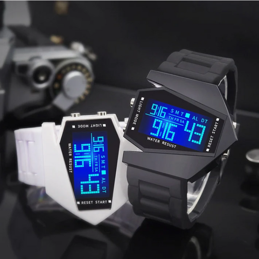 ساعة الطائرة المضيئة LED ✈️⌚