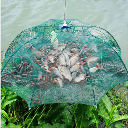 شبكة صيد السمك الأوتوماتيكية والقابلة للطي