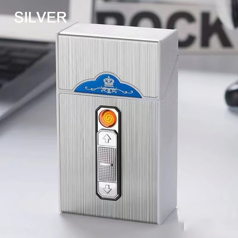 علبة السجائر الذكية مع ولاعة USB
