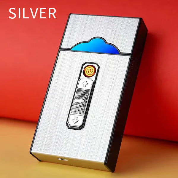 علبة السجائر الذكية مع ولاعة USB